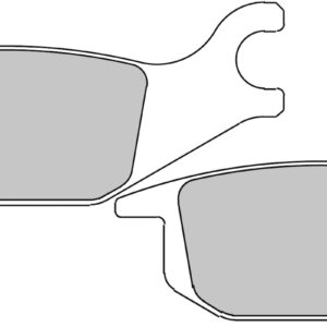 Plaquette de frein Semi-Métal Eco-Friction Route - R90