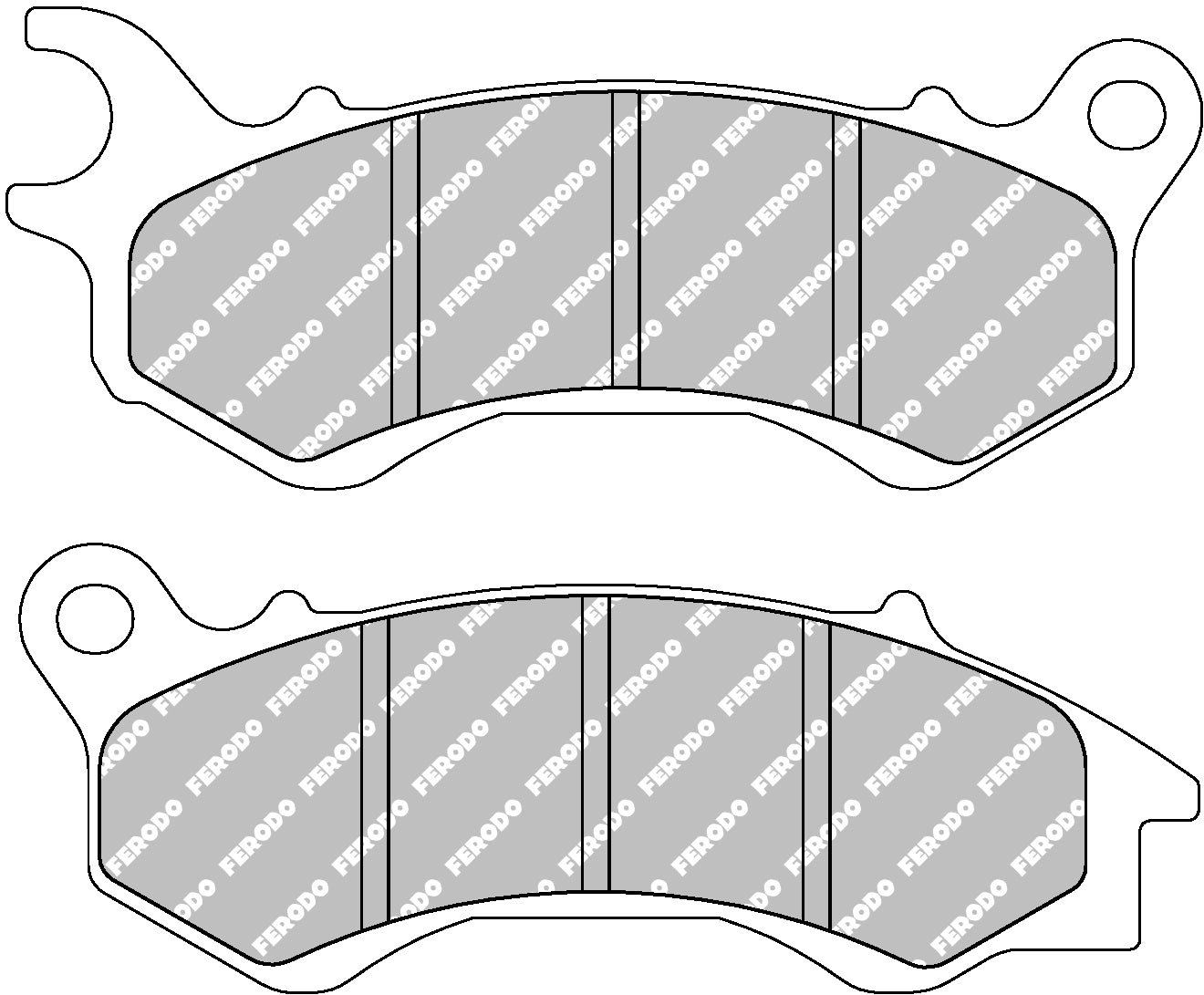 Plaquette de frein Semi-Métal Eco-Friction Route - R90