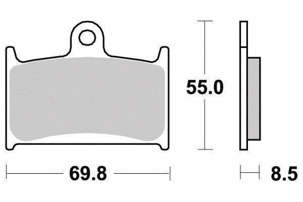 Plaquette de frein Métal Fritté Sinter Grip Road - R90