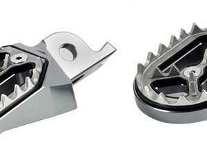 Repose-pieds Alu CNC Couleur Titane HONDA