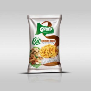 GUSTO BIO PEANUTS CORN PUFFS 12x150G (RO-ECO-029)