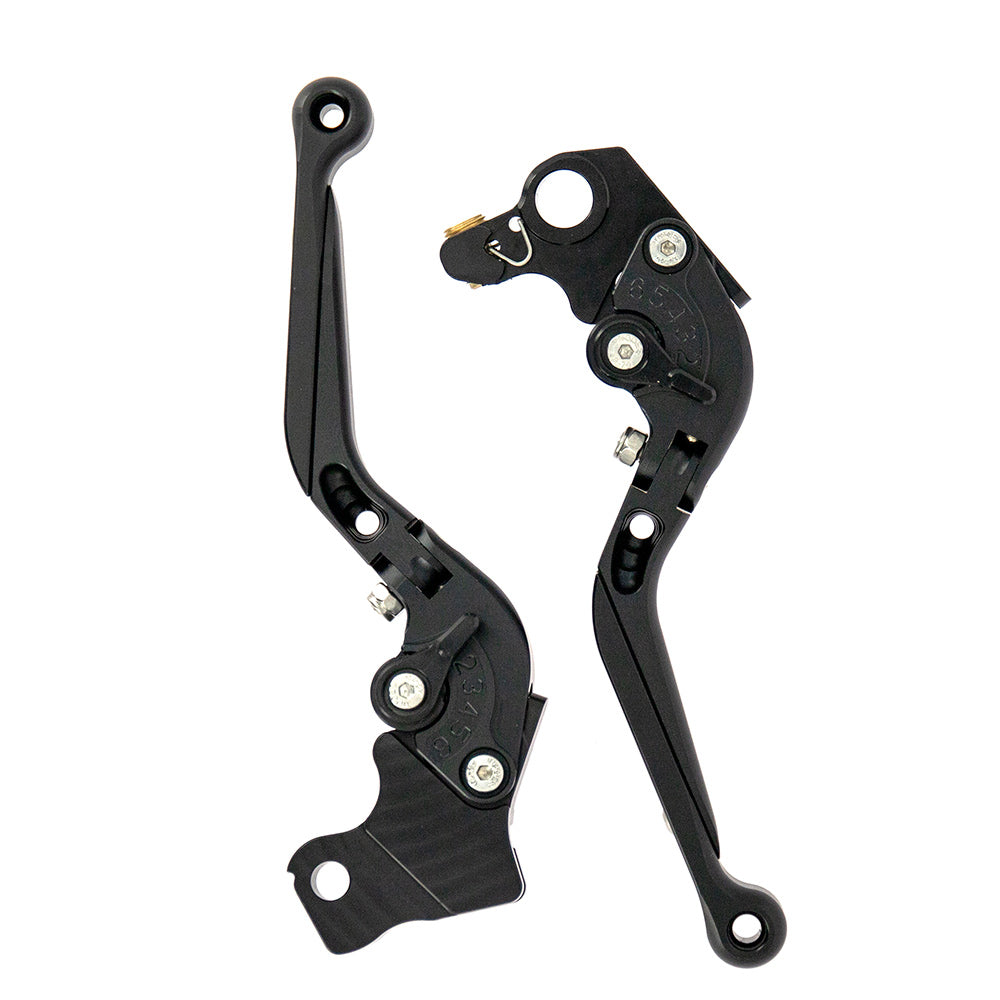 Kit Leviers de Frein et d'Embrayage Anodisés Noir compatible avec les motos de marque BMW