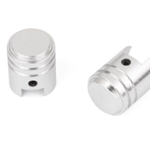 Capuchon de Valve Grand Piston Argent Vendu par paire