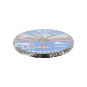 DISQUE TRONCONNAGE INOX 115X1.6X22.23 LOT DE 5 F41 - 1151649.05 - LEMAN