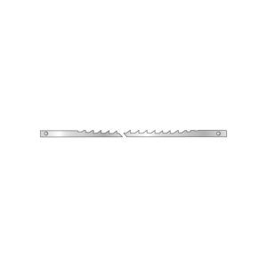 12 LAMES A CHANTOURNER A ERGOT 127X2X0.25 / 7.5DPC BLISTER - 2903.12 - LEMAN