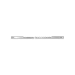 12 LAMES A CHANTOURNER A ERGOT 127X3X0.5 / 2.75DPC BLISTER - 2904.12 - LEMAN