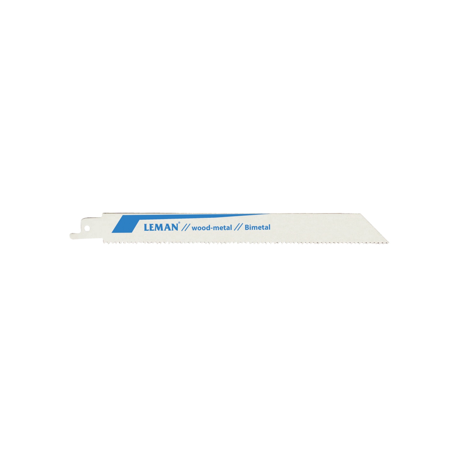 3 LS SABRE 205MM E.1,27 PAS VARIABLE 1,8-2,5MM BIM ACIER/BOIS AVEC CLOUS - 7715.03 - LEMAN