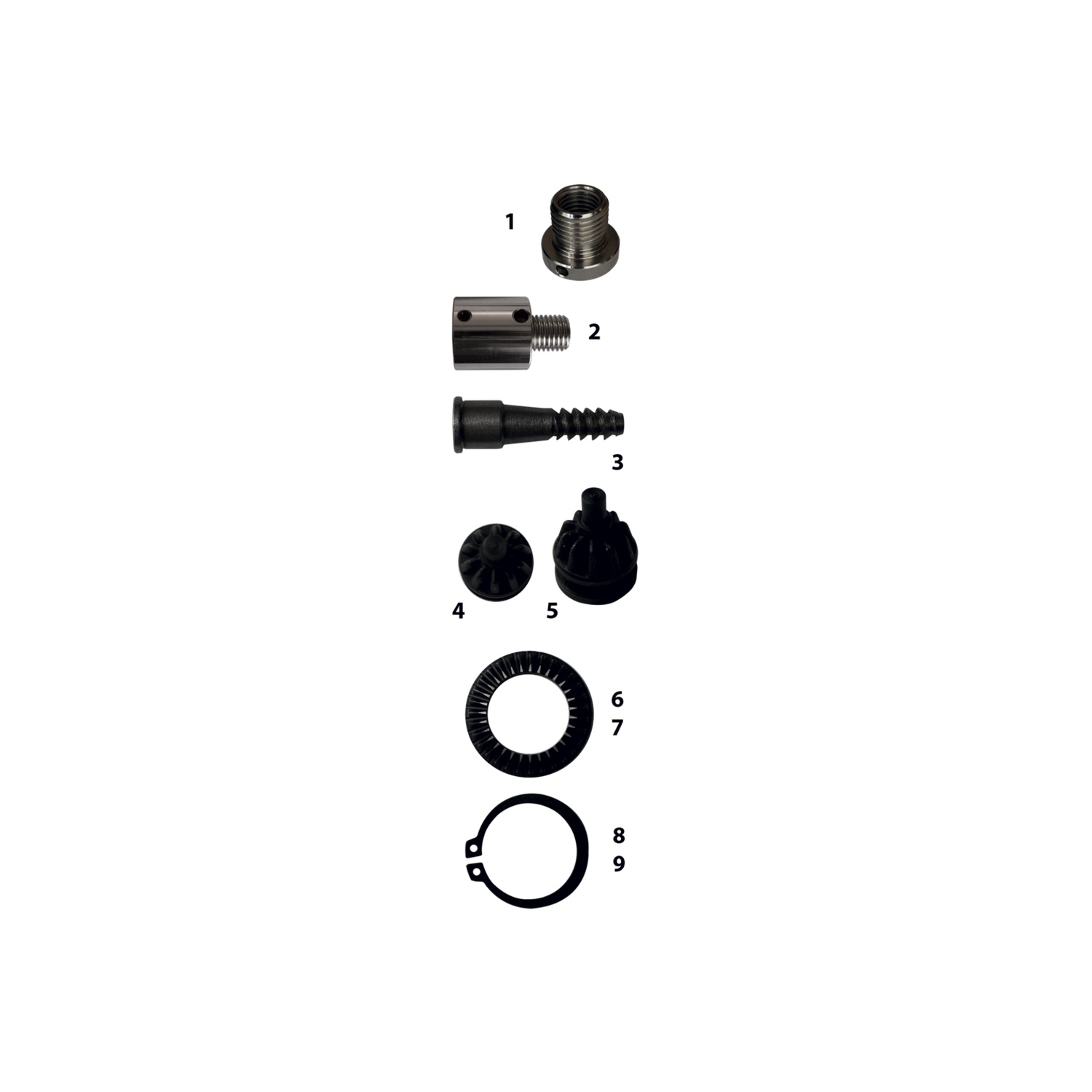 ADAPTATION 1 X8TPI MALE / M33X3.5MM FEMELLE POUR MANDRIN DE TOUR A BOIS - 870.BAGUE2 - LEMAN