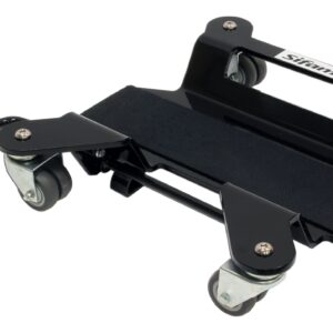 Support Moto Béquille Centrale Antidérapant Caoutchouc + Frein 55cm x 42cm - Poids jusqu'à 500kg