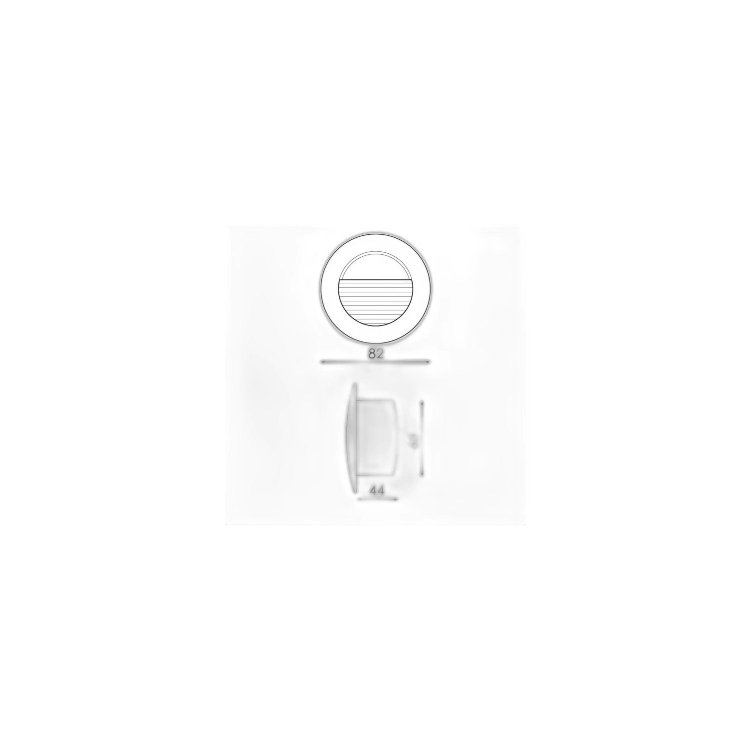 Balise LED Cercle Encastrable 3W IP54 3000K - Ledme - LM6193 – Image 2