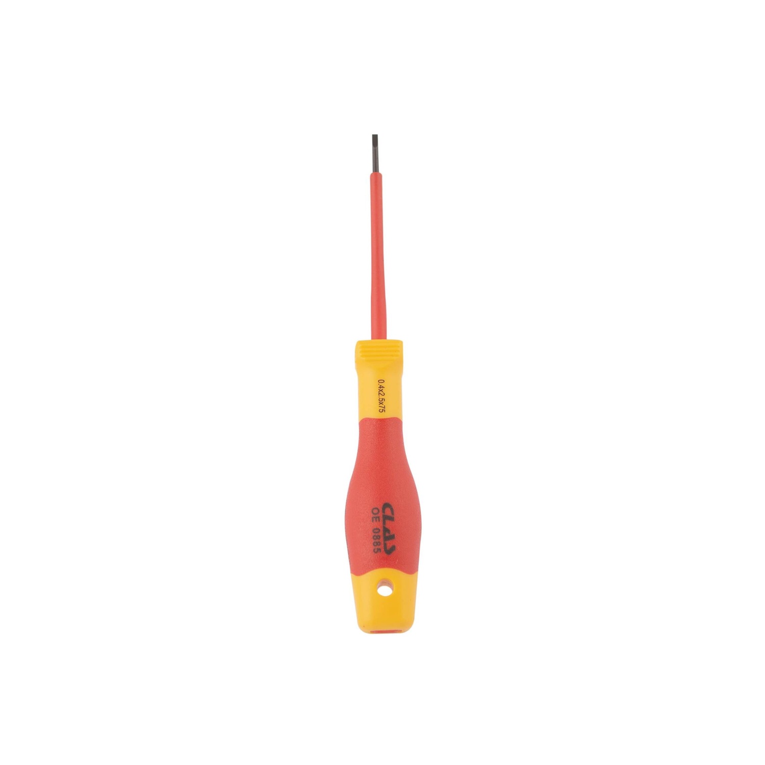 Tournevis fente isole 2.5x75- OE 0885 - CLAS Equipements