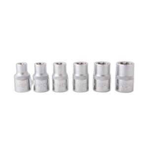 Douilles torx plus EP10 à ep20 L.37mm 1/2" (6 pcs) - OM 7017 - CLAS Equipements