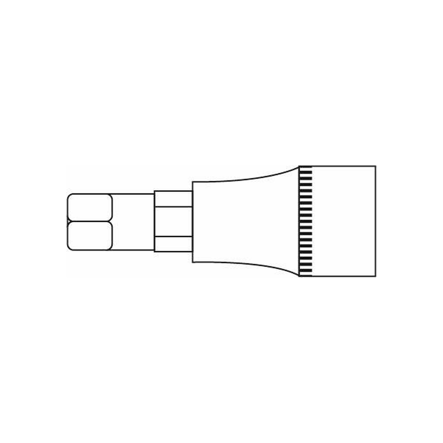 Douille embout héxagonal 17mm L.55mm 1/2'' CrV - SA 0377 - CLAS Equipements