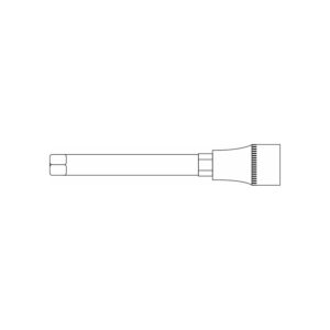 Douille embout héxagonal 10mm L.140mm 1/2'' CrV - SA 0391 - CLAS Equipements