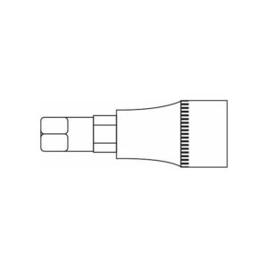 Douille embout héxagonal 24mm L.55mm 1/2'' CrV - SA 0404 - CLAS Equipements