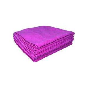 Lot de 5 chiffons microfibre rouge 38x38cm - TAMPEL - les microfibres