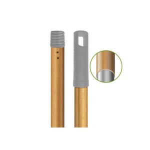 Manche acier finition bois + douille vis - TAMPEL - Les manches et accessoires