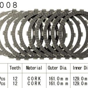 Kit Disques d'Embrayage Garnis Gl1500 Gold Wing 1988/1989