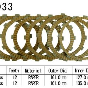 Kit Disques d'Embrayage Garnis Gl1800 Gold Wind 2001/2002
