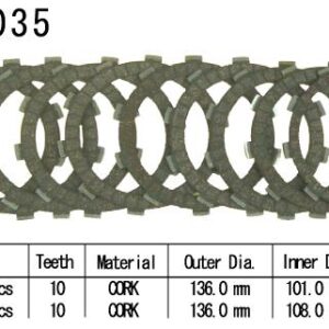 Kit Disques d'Embrayage Garnis Gsf1200 Bandit 1996/2002
