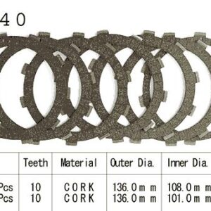 Kit Disques d'Embrayage Garnis compatible avec la marque Honda
