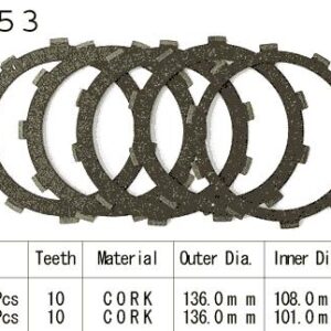 Kit Disques d'Embrayage Garnis Cb250 Rs 1980/1983