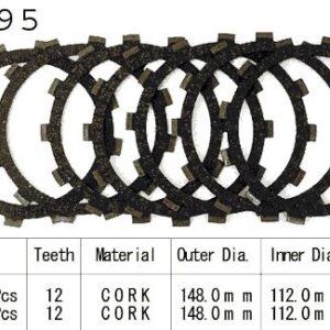 Kit Disques d'Embrayage Garnis Yfm 350 Warrior 1987/2002