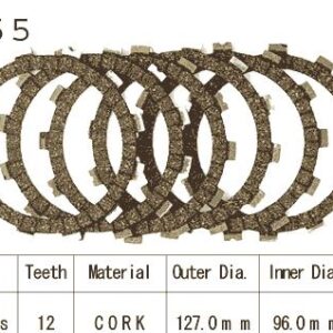 Kit Disques d'Embrayage Garnis Rm 125 1986/1987