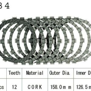 Kit Disques d'Embrayage Garnis Kz1100 Gp 1981/1982