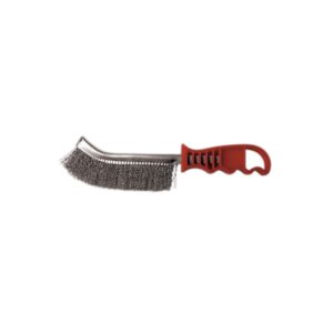 BROSSE DEMI-LUNE 265X140X25 FIL 0.30 ACIER ONDULE MANUELLE - 740.226 - LEMAN