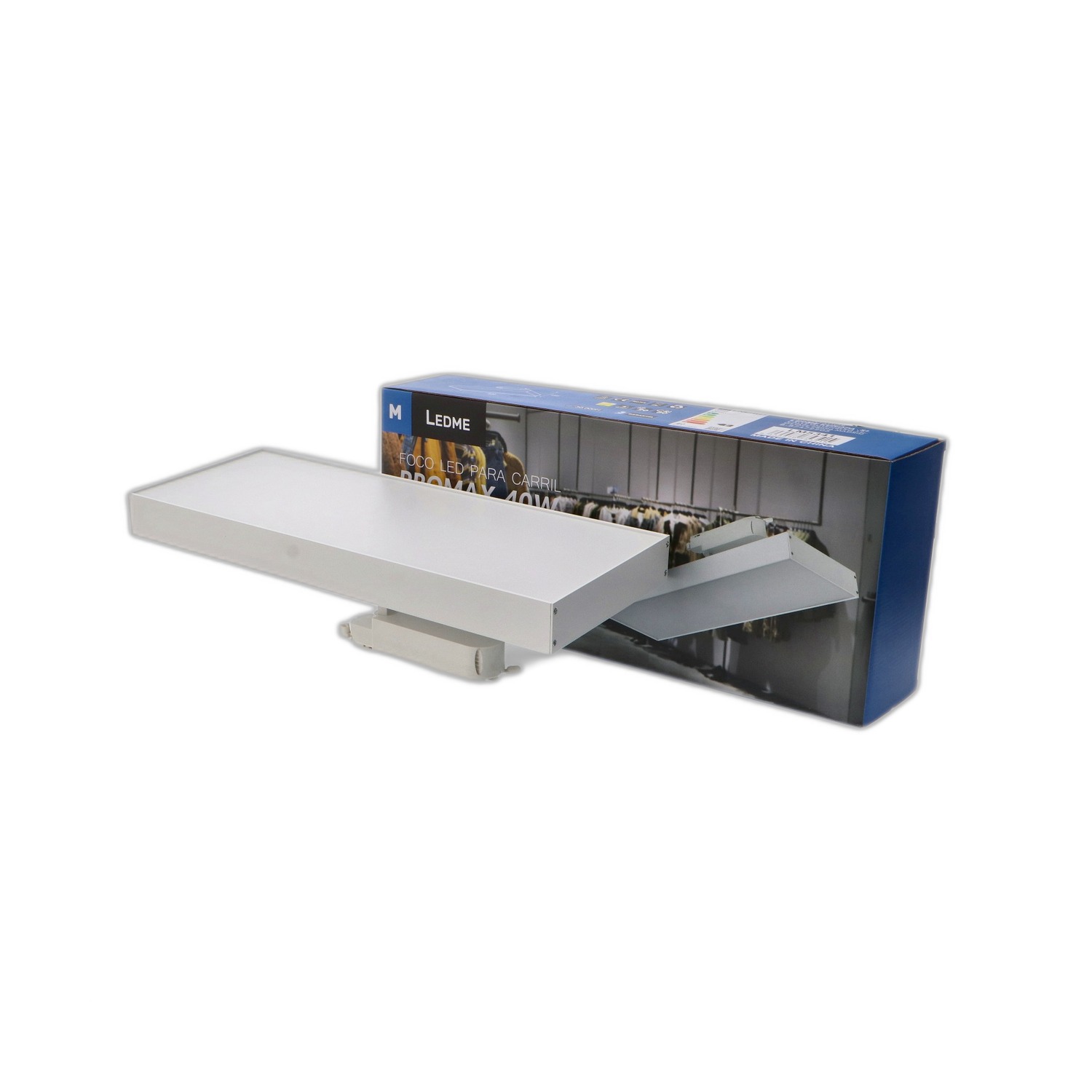 Spot Led pour Carril Promax Blanco 40W Monophasé - DSC 3000K - Ledme - LM5343 – Image 3