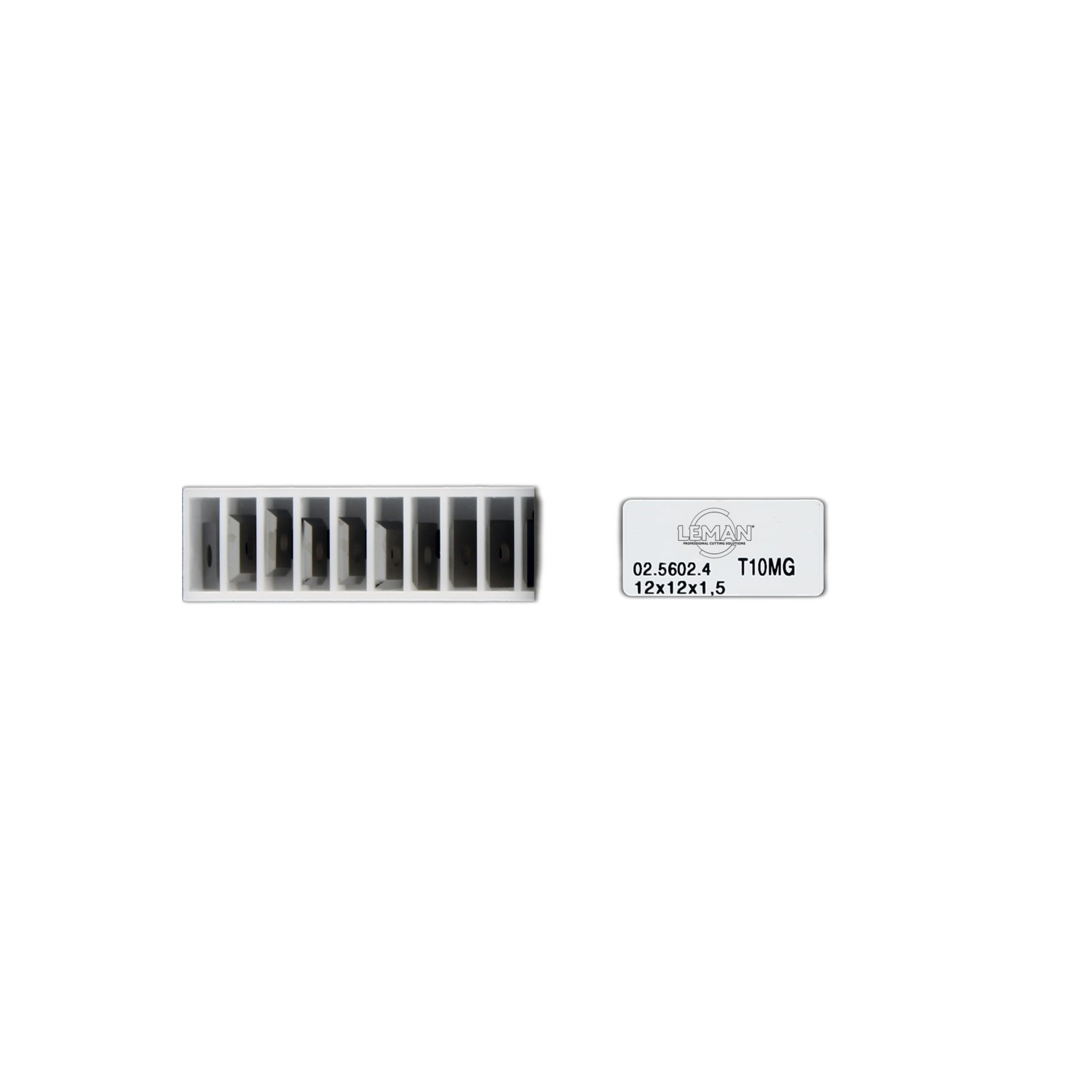 PLAQUETTE K050 MICRO-GRAIN 40X12X1,5/2 COUPES 45° HM - 02.5614.2 - LEMAN – Image 2