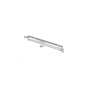 Spot LED Série Hallway 16mm 24W pour rail magnétique Noir 48V 3000K - Ledme - LM3609