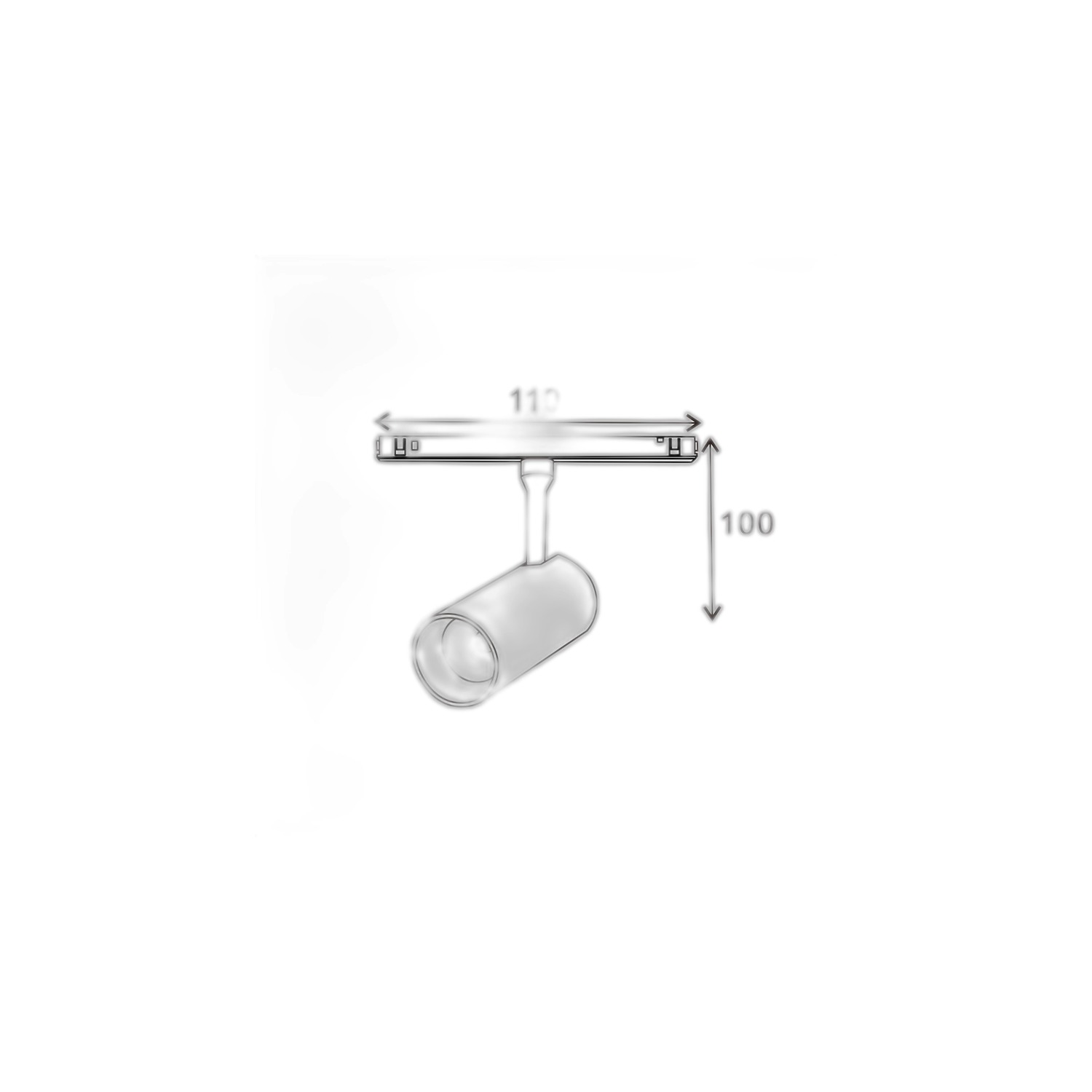 Spot LED Série 16mm 7W pour Rail Magnétique Noir 48V 3000K - Ledme - LM3615 – Image 2