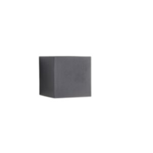 Applique LED Cube Noire 6W IP54 3000K - Ledme - LM6182