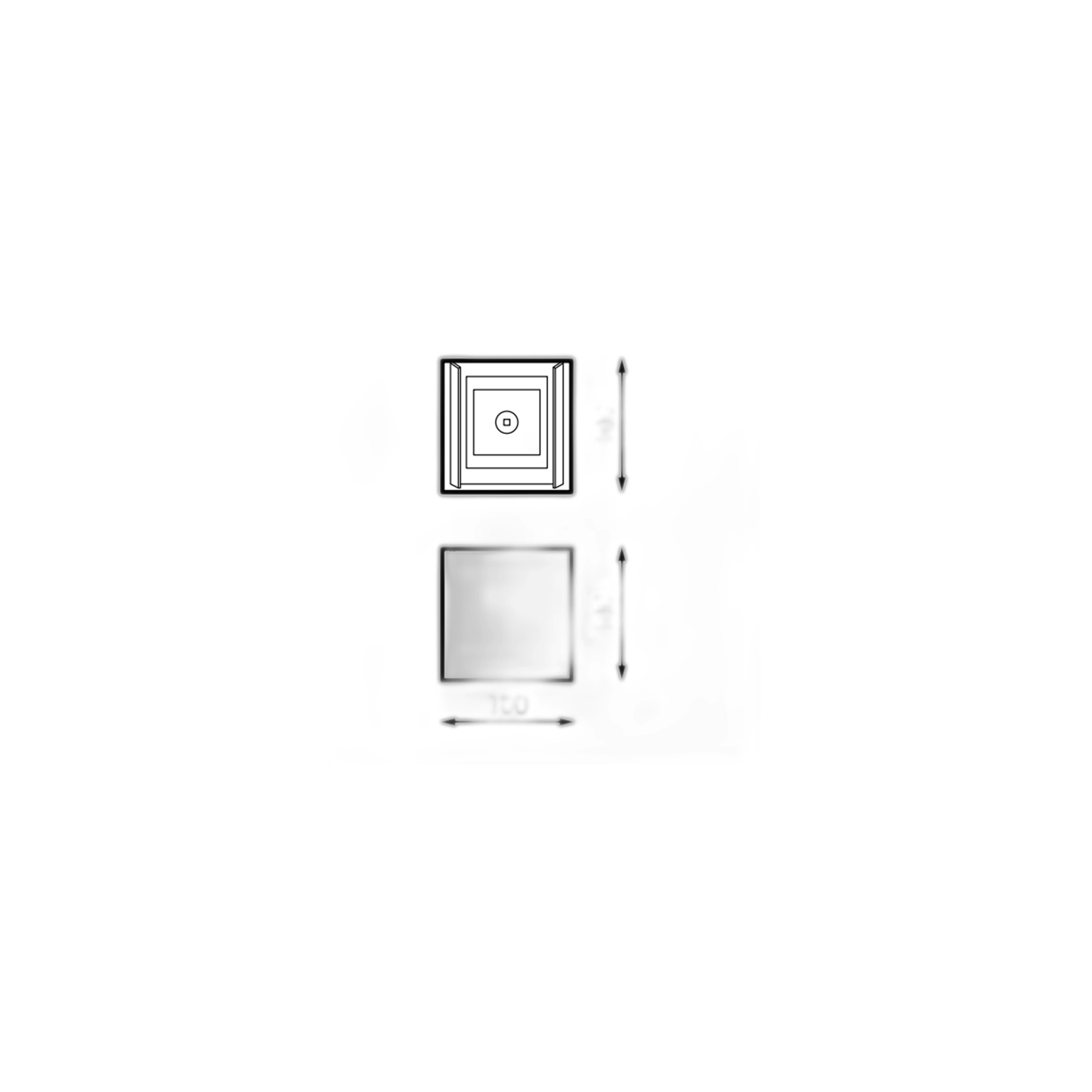 Applique LED Cube Noire 12W IP54 CCT - Ledme - LM6184 – Image 2