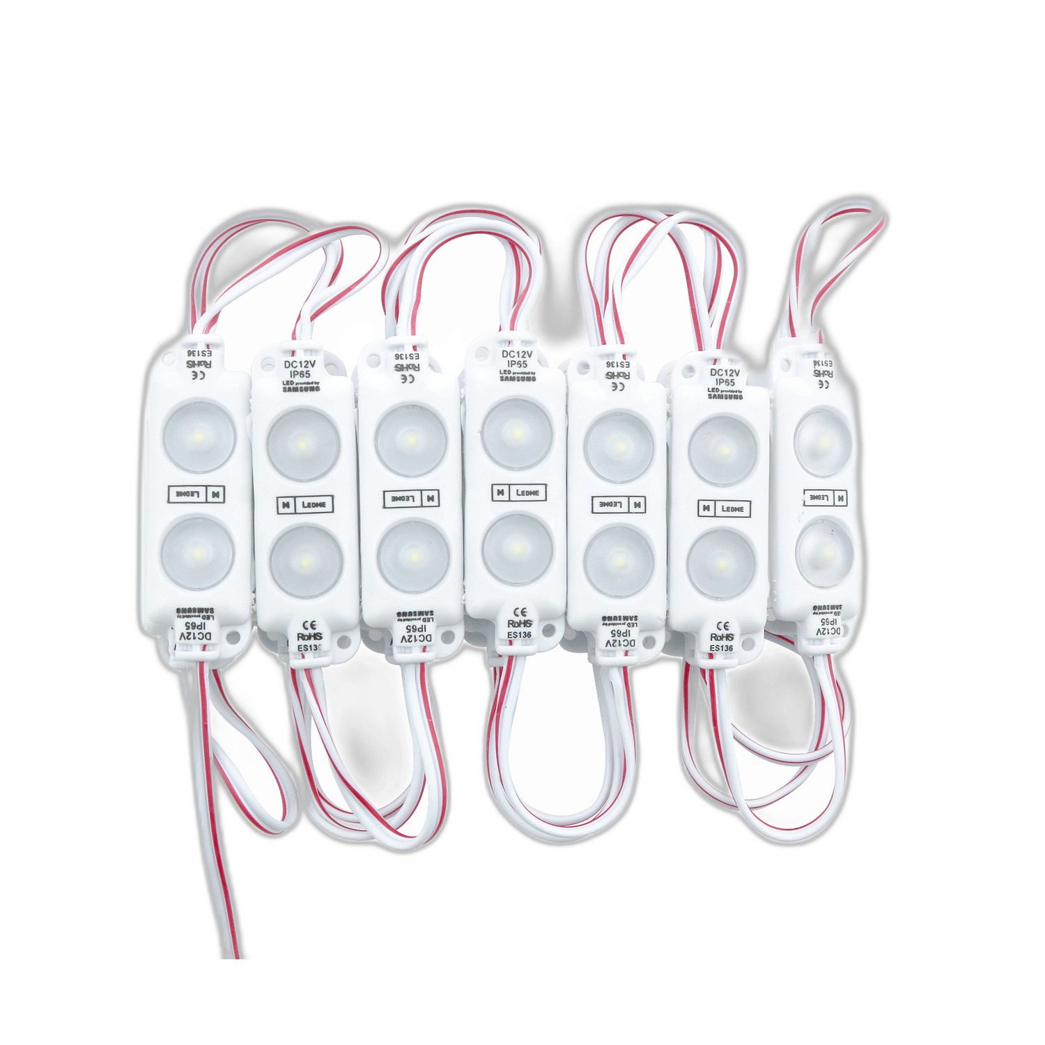 Guirlande de 20 Modules de 2 LED SMD Samsung 12V DC 1W 6000K - Ledme - LM7167 – Image 3