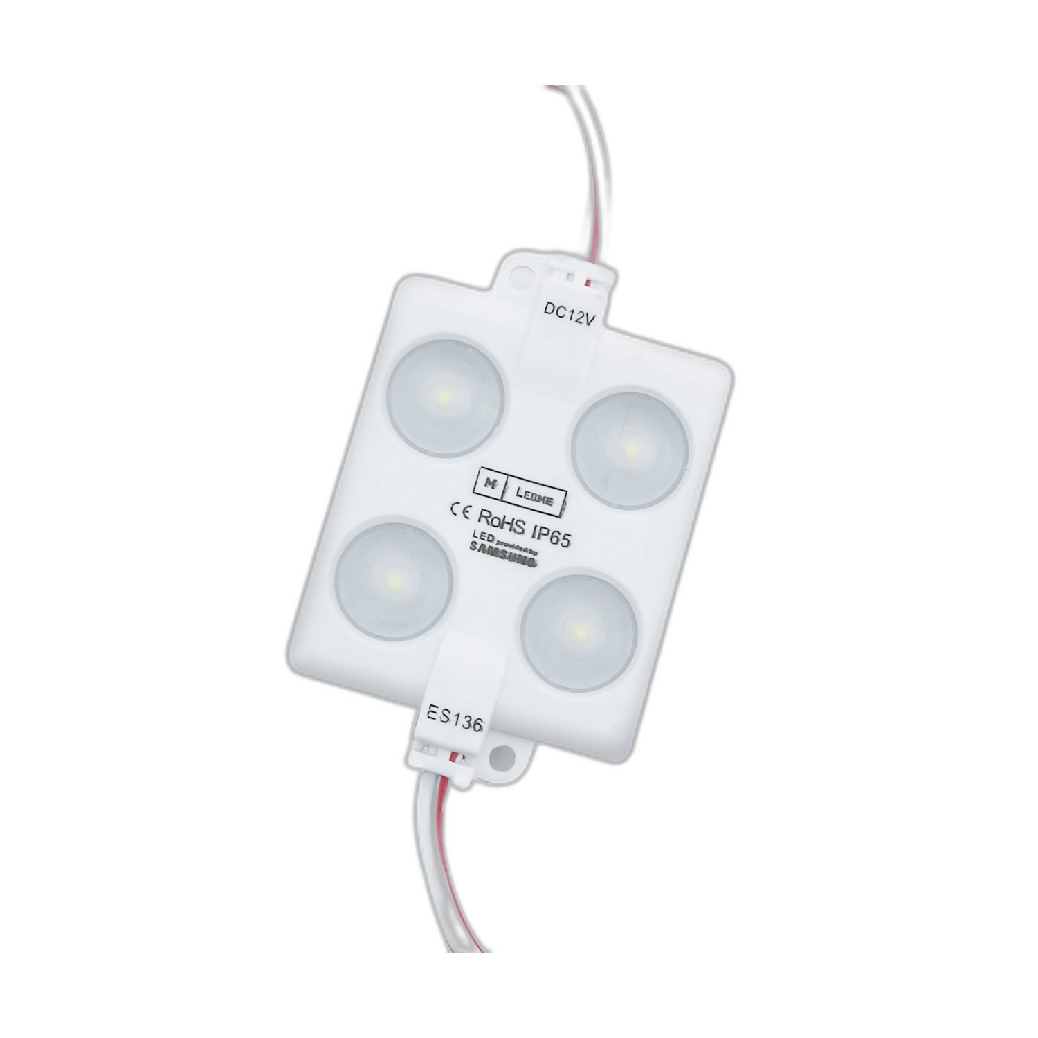 Guirlande de 20 Modules de 4 LED SMD Samsung 12V DC 2W 6000K - Ledme - LM7169