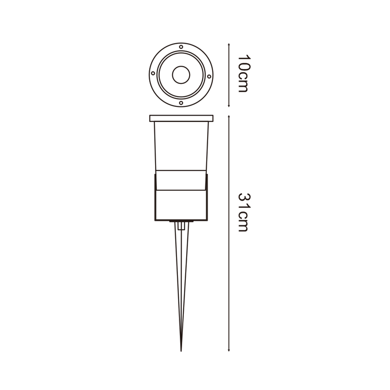 Spot avec Ventur Spike pour GU10 - Ledme - LM7301 – Image 2