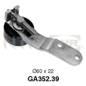 Galets d'accessoires tendeur - GA352.39 - SNR - Compatible avec véhicule Ford