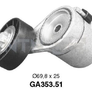 Galets d'accessoires tendeur - GA353.51 - SNR - Compatible avec véhicule Opel, Vauxhall