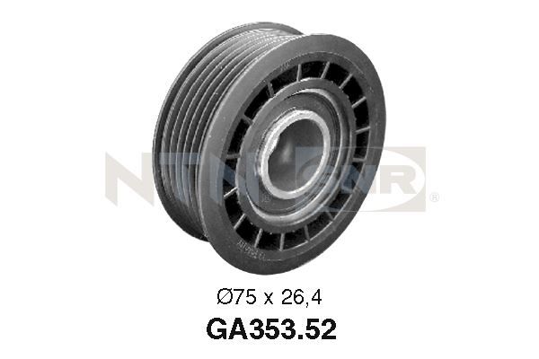 Galets d'accessoires enrouleurs - GA353.52 - SNR - Compatible avec véhicule Opel, Vauxhall
