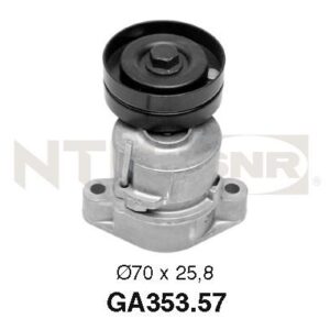 Galets d'accessoires tendeur - GA353.57 - SNR - Compatible avec véhicule Opel, Vauxhall