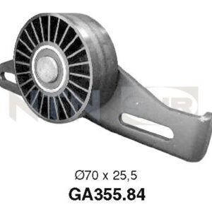 Galets d'accessoires tendeur - GA355.84 - SNR - Compatible avec véhicule Nissan, Renault, R.V.I., Dacia