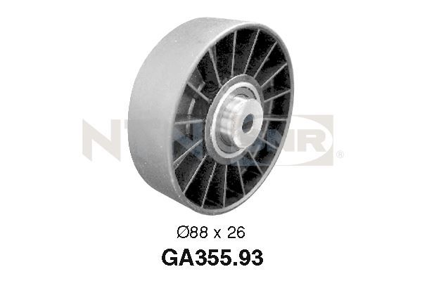 Galets d'accessoires enrouleurs - GA355.93 - SNR - Compatible avec véhicule Renault, Volvo
