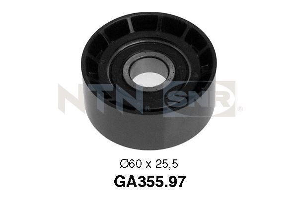 Galets d'accessoires enrouleurs - GA355.97 - SNR - Compatible avec véhicule Nissan, Volvo, Opel, Suzuki, Ford, Renault, Dacia, Vauxhall, Mitsubishi