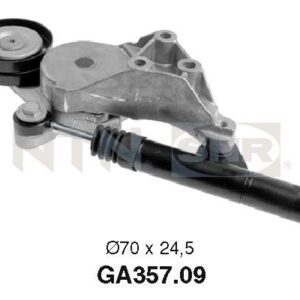 Galets d'accessoires tendeur - GA357.09 - SNR - Compatible avec véhicule Volkswagen, Skoda, Seat, Audi