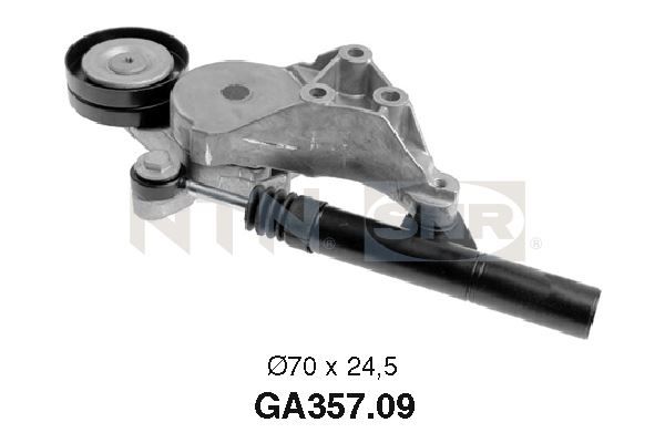 Galets d'accessoires tendeur - GA357.09 - SNR - Compatible avec véhicule Volkswagen, Skoda, Seat, Audi