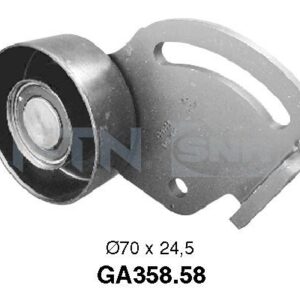 Galets d'accessoires tendeur - GA358.58 - SNR - Compatible avec véhicule Peugeot, Citroen, Lancia, Fiat
