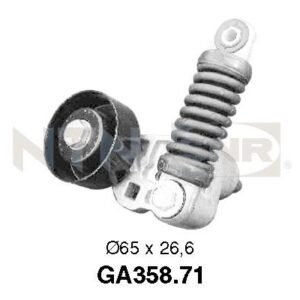 Galets d'accessoires tendeur - GA358.71 - SNR - Compatible avec véhicule Peugeot, Citroen